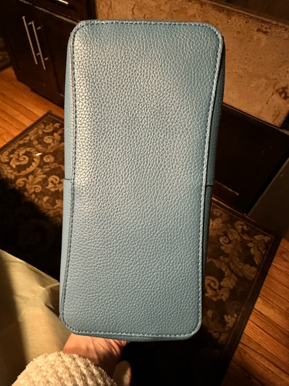 Nanette Lepore Blue Satchel with Black Handles - Picture 7 of 8